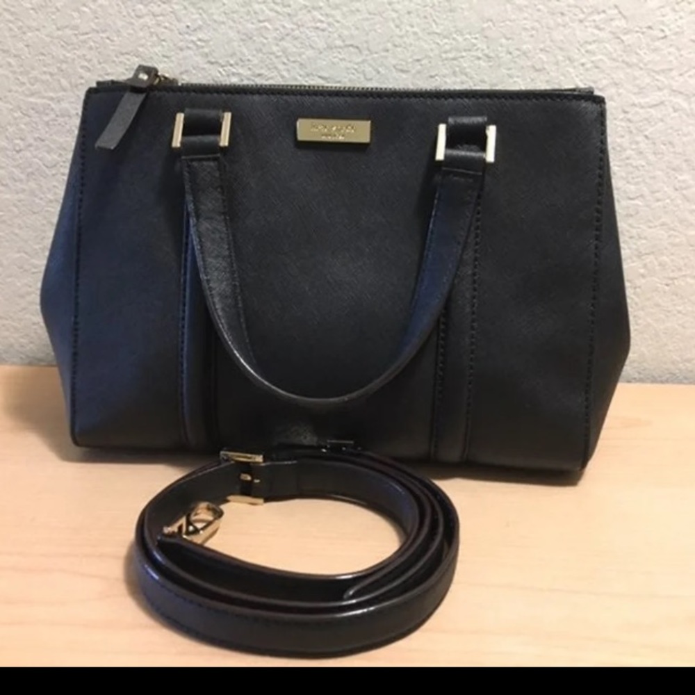 Kate Spade Newbury lane black satchel crossbody